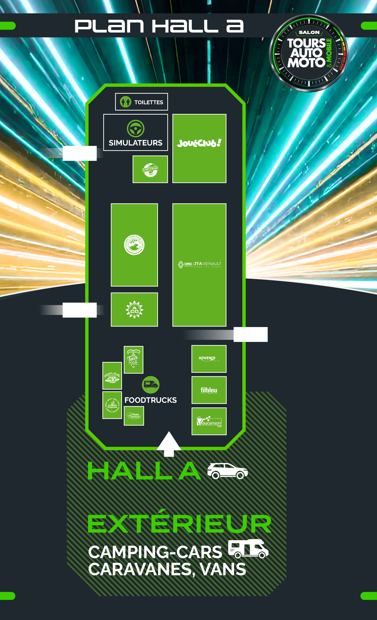 Plan du Hall A