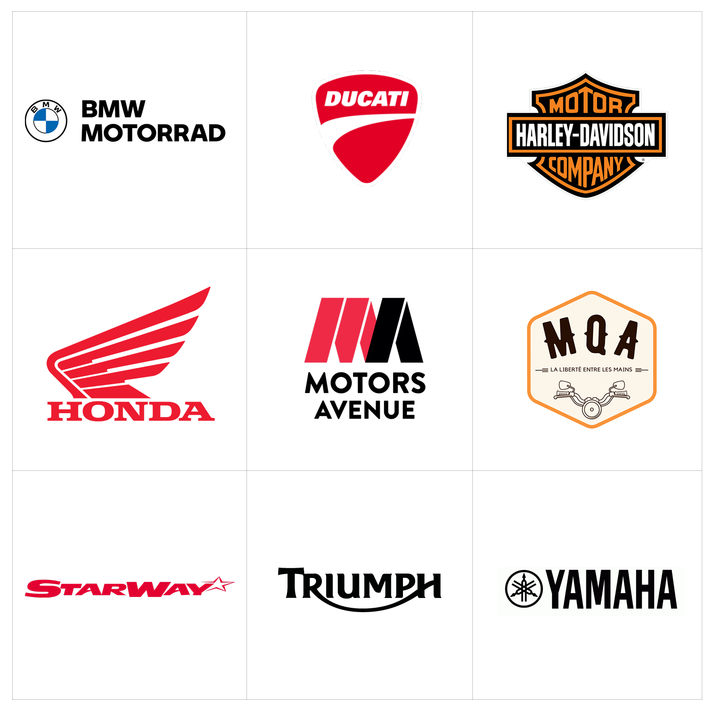 Les prestataires du secteur moto présents au Salon Tours Auto Moto & Mobilité.
